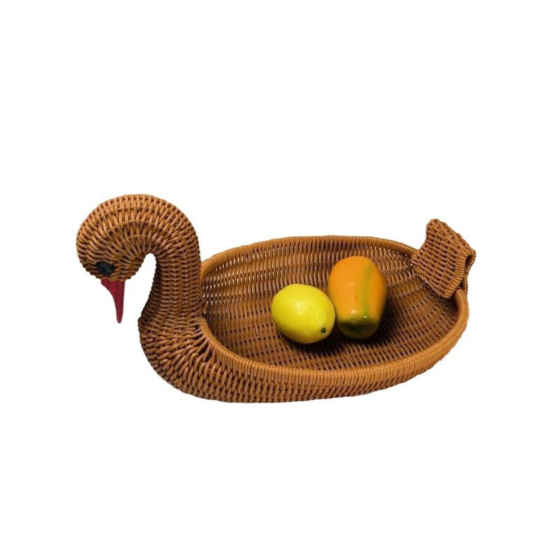 Decorative Woven Swan Bowlift