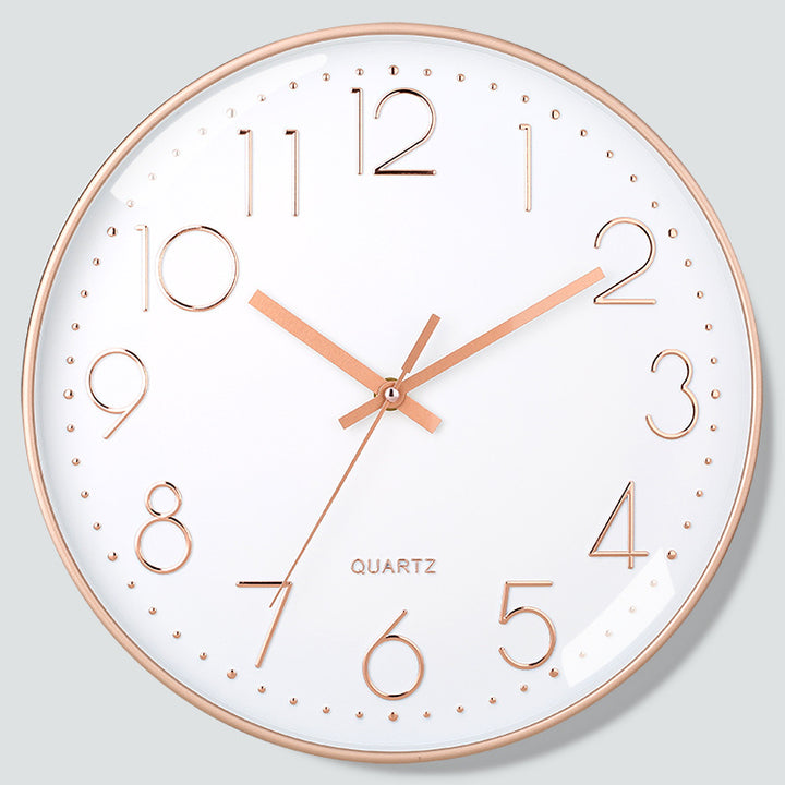 Minimalist Modern Silent Quartz Wall Clock Bowlift
