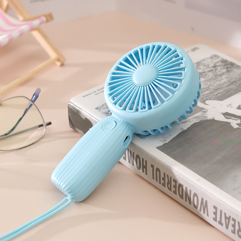 Women Portable USB Mini Fan with Ergonomic Handle Bowlift