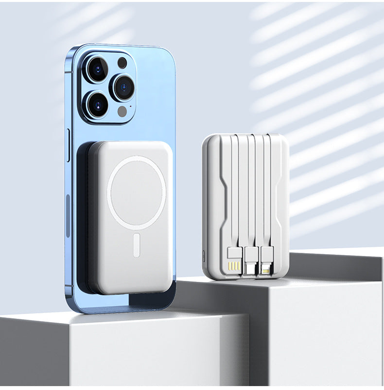 Portable Magsafe Powerbank with Integrated Fast Charging Function Bowlift