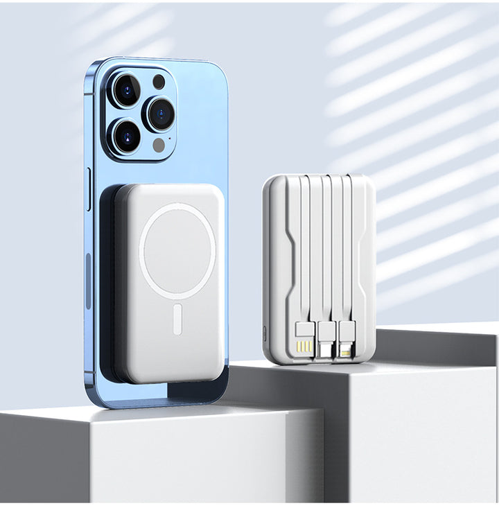 Portable Magsafe Powerbank with Integrated Fast Charging Function Bowlift