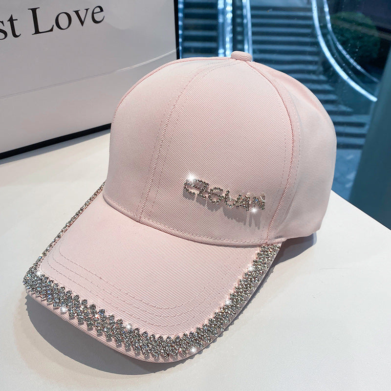 Women's Sparkling Rhinestone-Trimmed Baseball Cap Bowlift