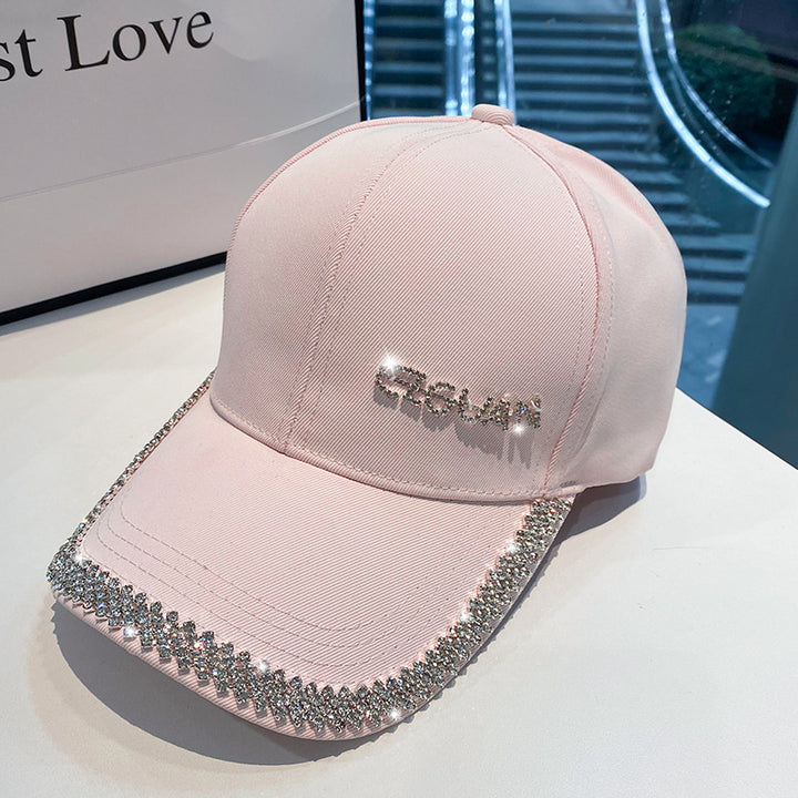 Women's Sparkling Rhinestone-Trimmed Baseball Cap Bowlift