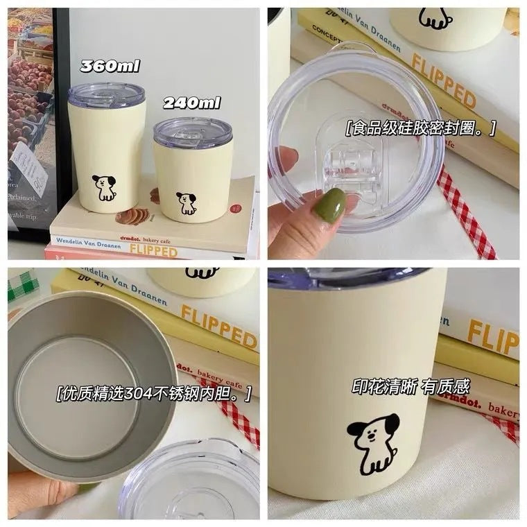 Women's insulated cup with funny animal design Bowlift