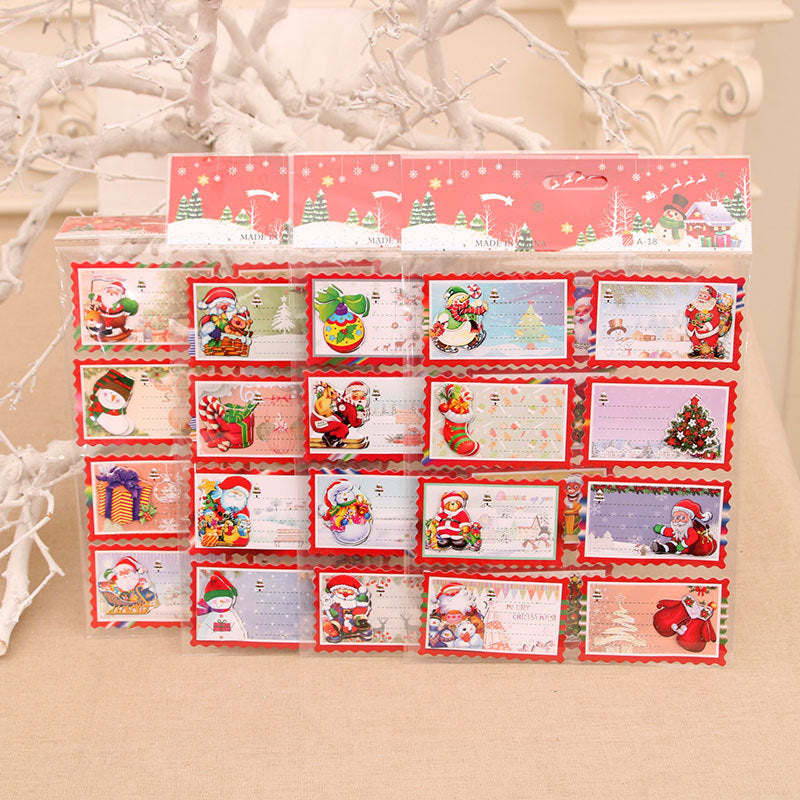 Holiday Greeting Card Stickers Bowlift