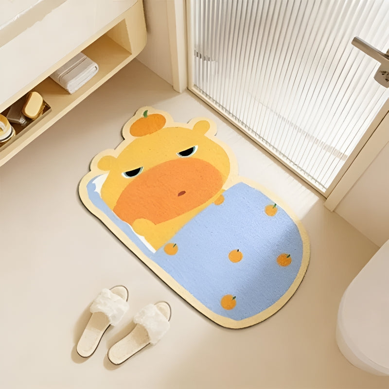 Cartoon Bathroom Mat Bowlift