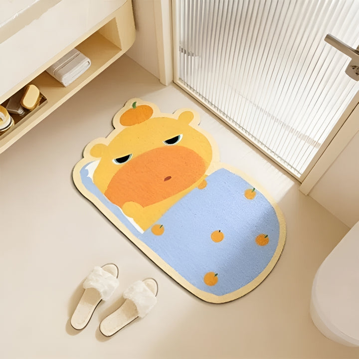 Cartoon Bathroom Mat Bowlift