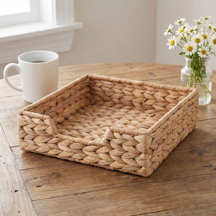 Handwoven Decorative Storage Tray Bowlift