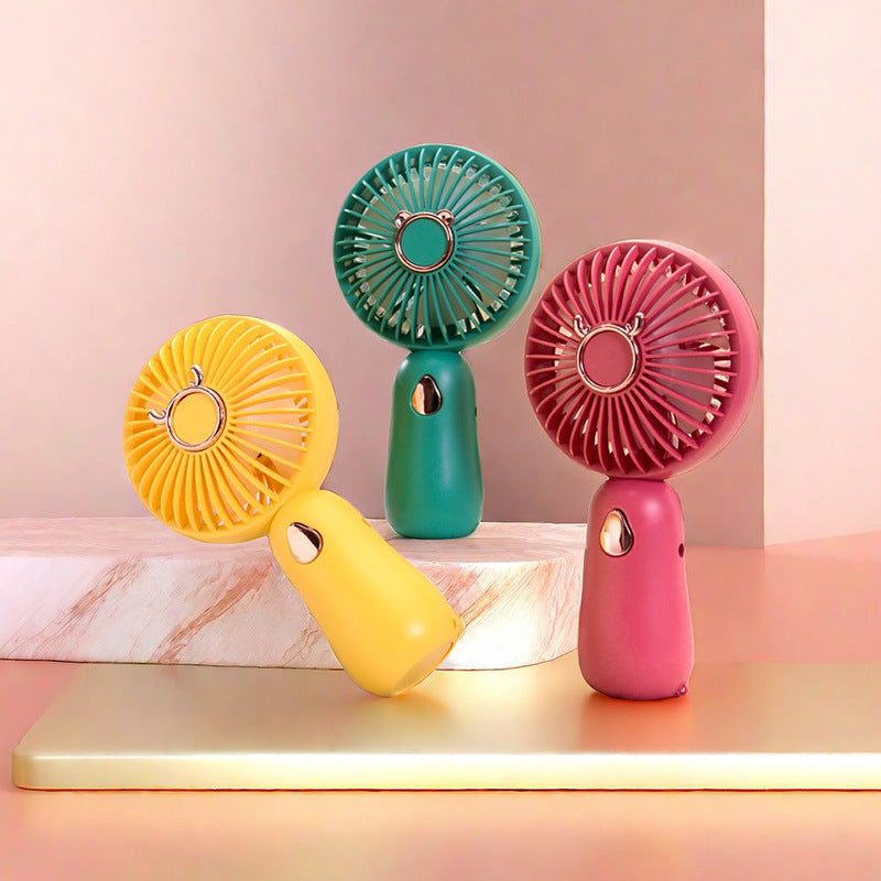 Portable handheld fan with USB charging function and ergonomic handle Bowlift