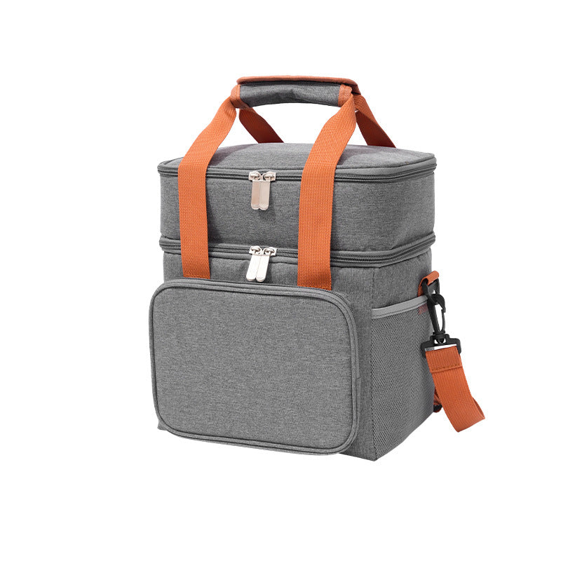 Insulated Dual-Compartment Lunch Cooler Bowlift