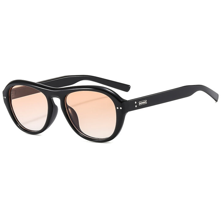 Women's fashionable glasses with fashionable elongated frame and high-quality plastic bowlift