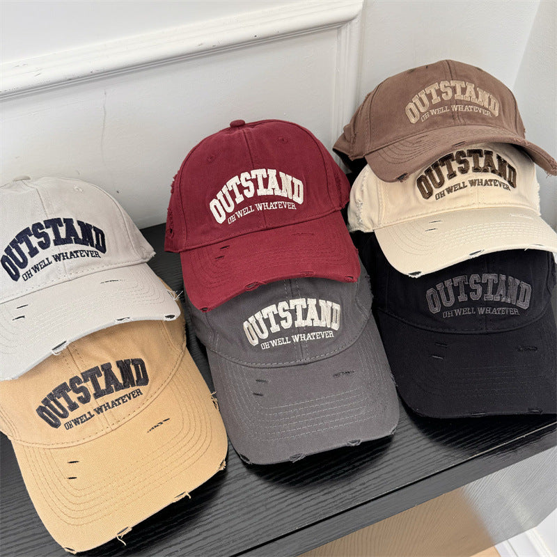 Men's Distressed Graphic Baseball Cap Bowlift 1783922124