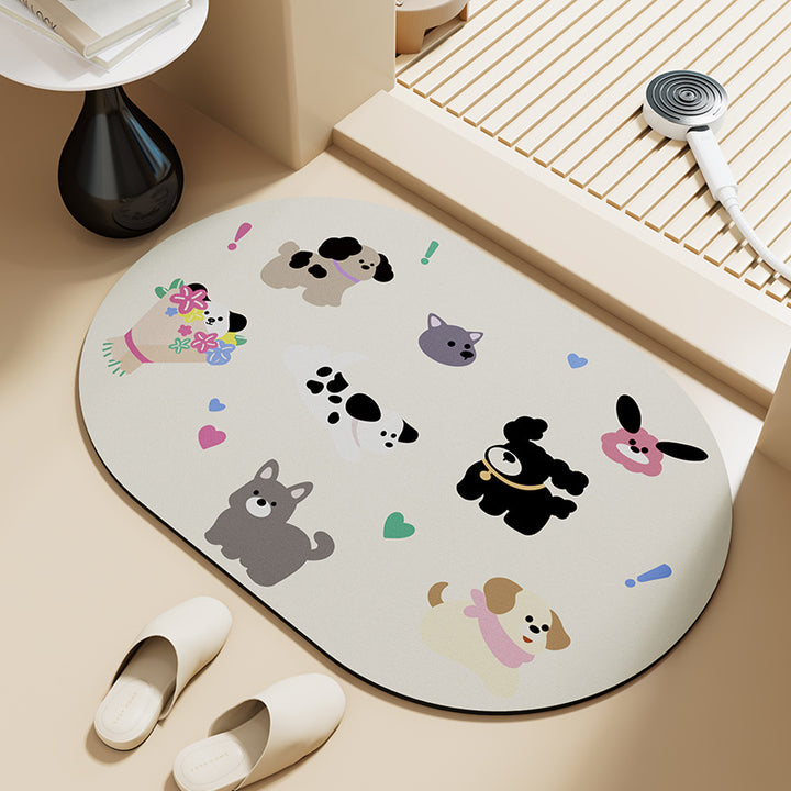 Decorative Bathroom Mat Bowlift