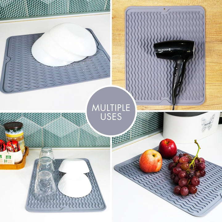 Versatile Non-Slip Multi-Size Kitchen Drying Mat Set Bowlift