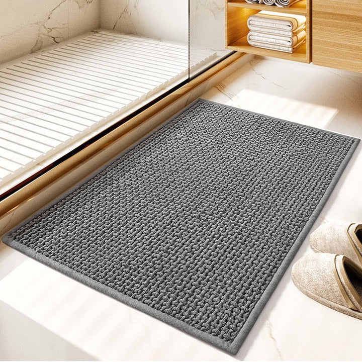 Plush Textured Bath Mat Bowlift