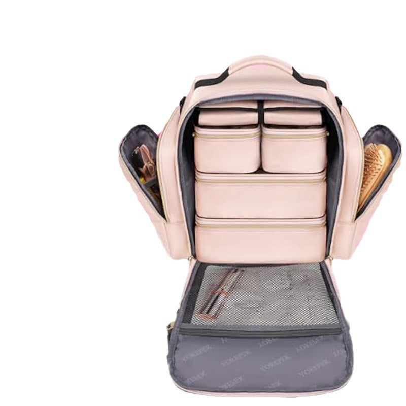 Cosmetic Organizer Backpack with Practical Compartment Design Bowlift