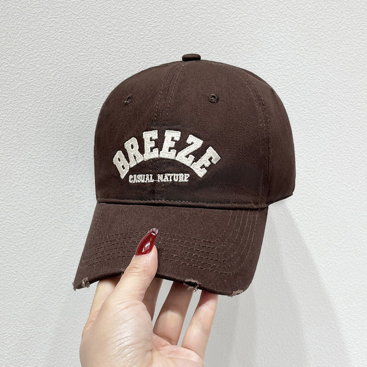 Men's Casual Distressed Cotton Cap Bowlift