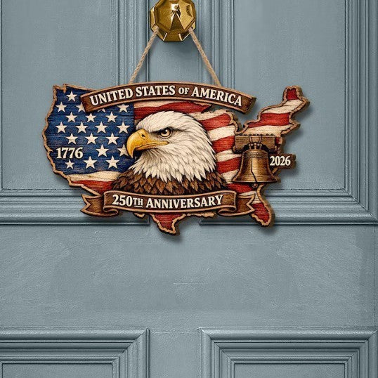 Unisex nan patriotic anniversary commemorative circular resin wall plaque with high-relief eagle Liberty Bell and Statue of Liberty personalization Bowlift