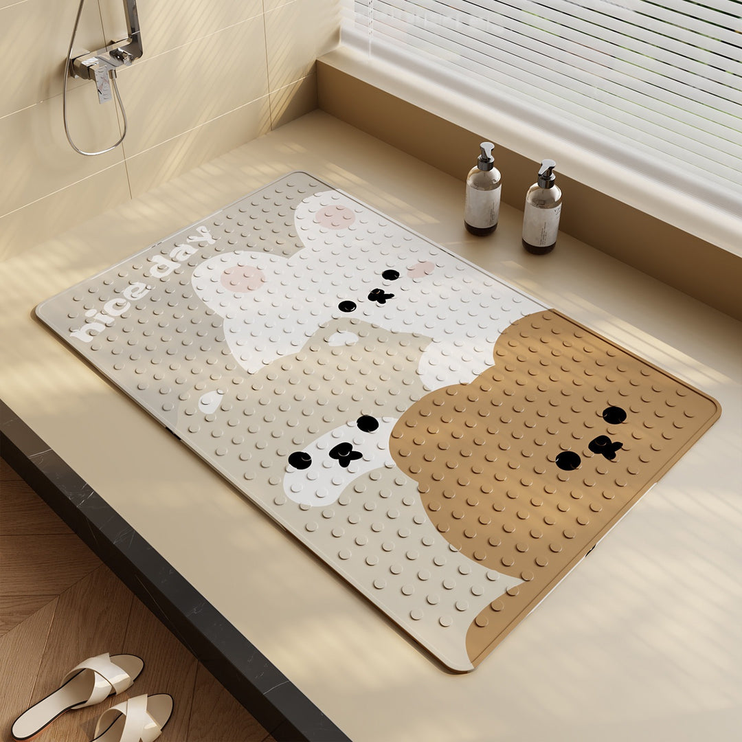 Fun Shark-Themed Bath Mat Bowlift