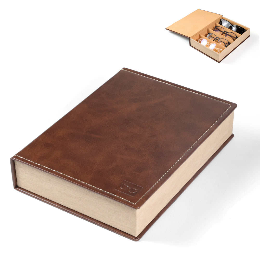 Premium Leather Eyewear Storage Box Bowlift