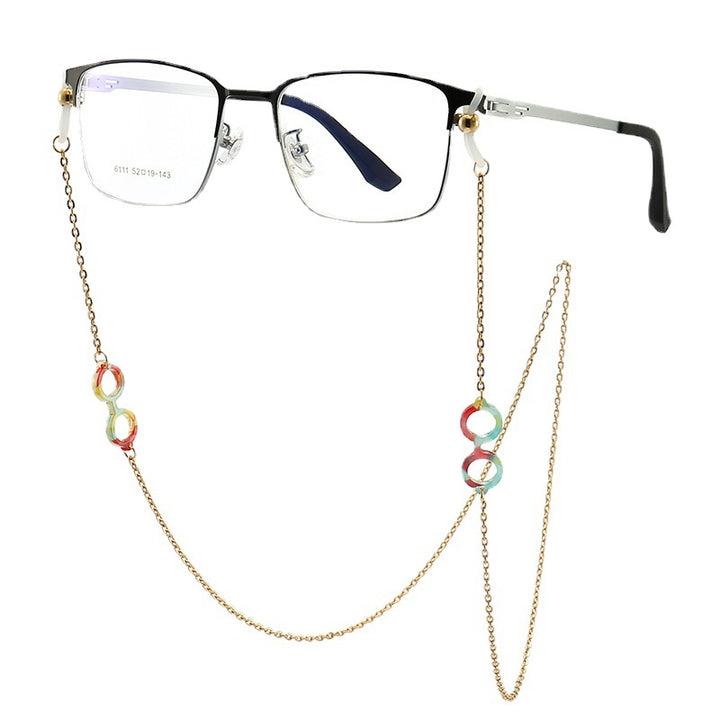 Stylish Eyewear with Decorative Chain Bowlift