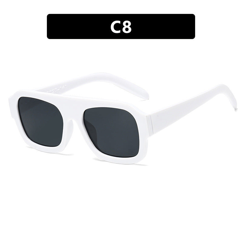 Women’s stylish square sunglasses with eye-catching animal print design Bowlift