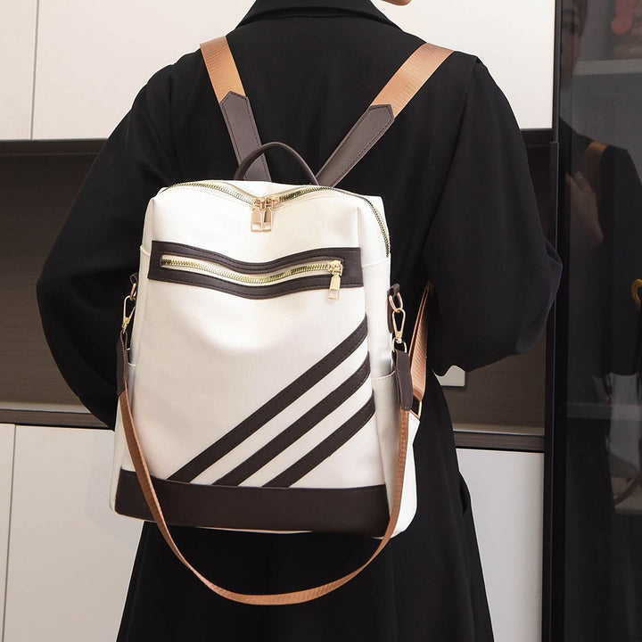Fashionable Leather Backpack Bowlift