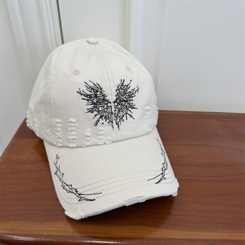Women's Distressed Graphic Baseball Cap Bowlift