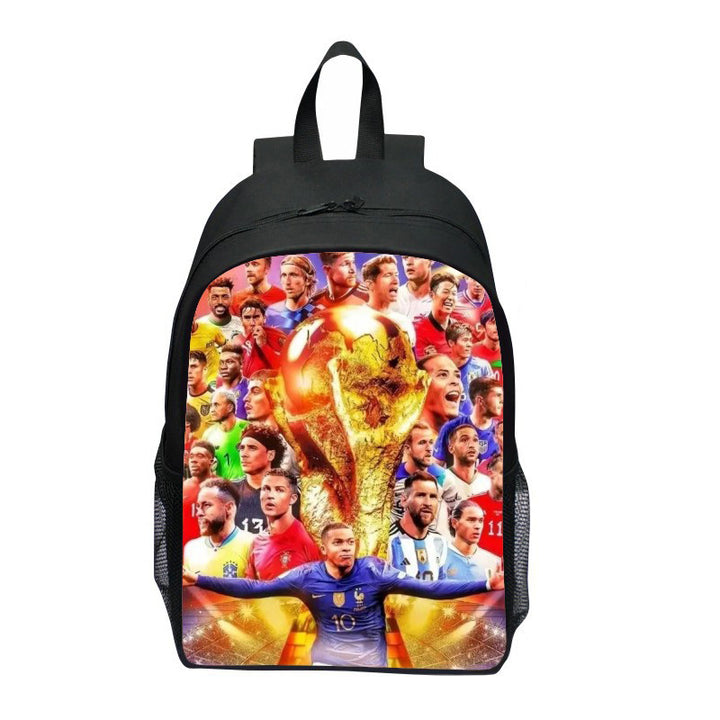 Backpack with Striking Sports Motif Bowlift