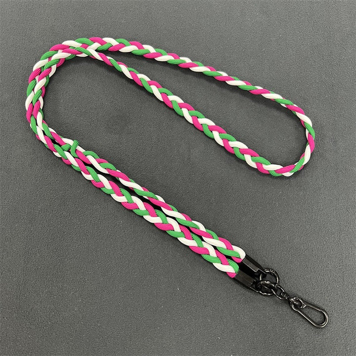 Braided Phone Lanyard with Secure Clips Bowlift