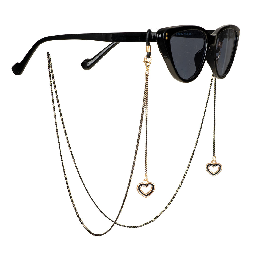 Heart Charm Eyewear Chain Bowlift