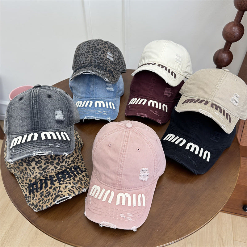 Women's Distressed Graphic Baseball Cap Bowlift