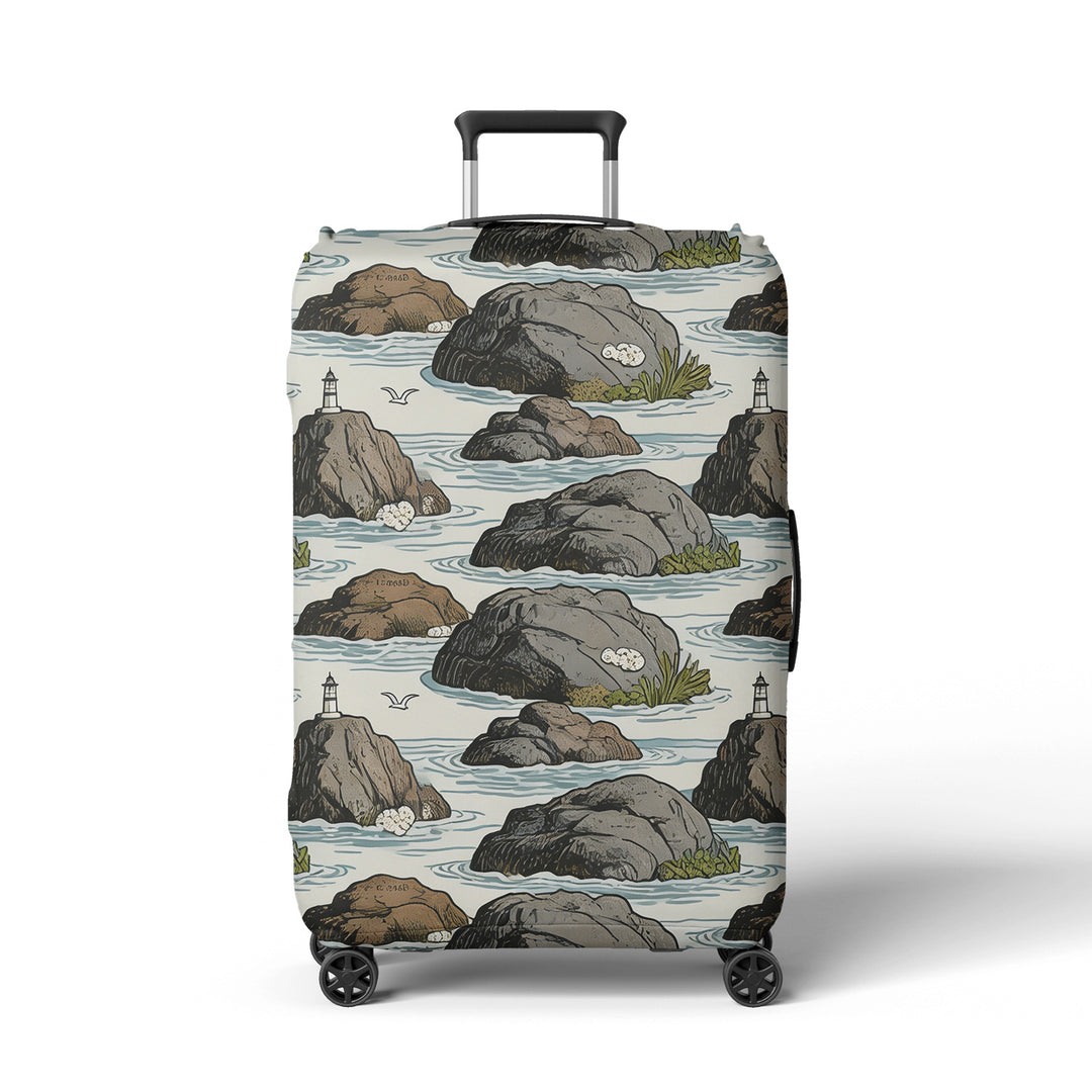 Women's suitcase cover with atmospheric landscape design Bowlift
