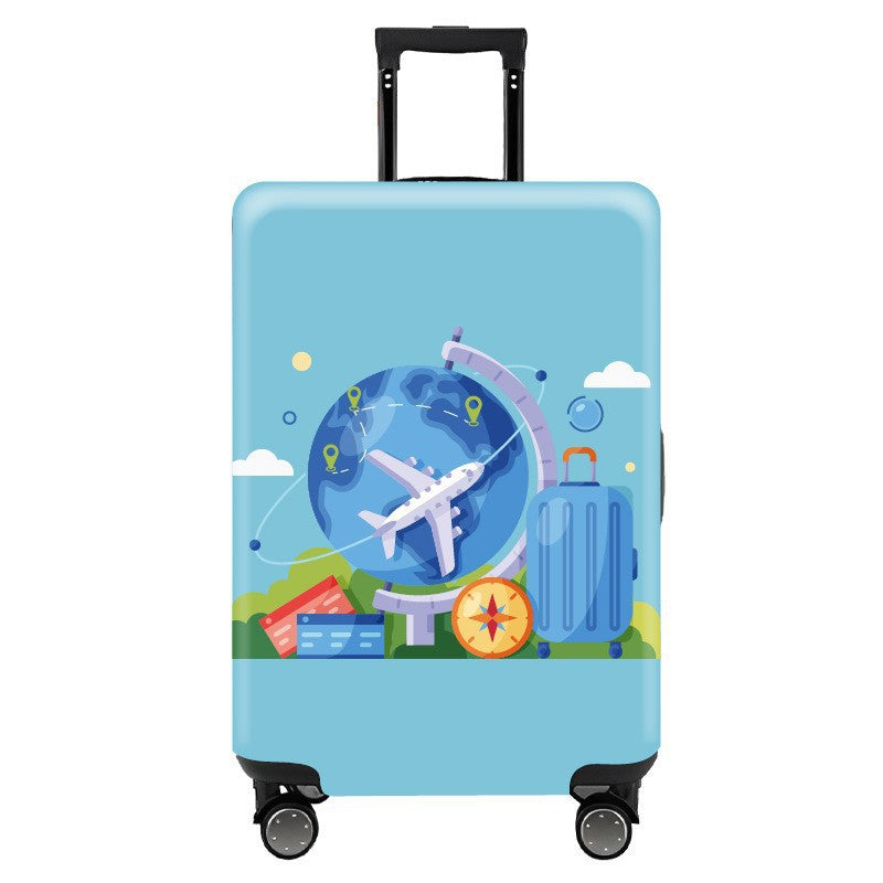 Women's Hard Shell Travel Suitcase with Eye-Catching Phrase Design Bowlift