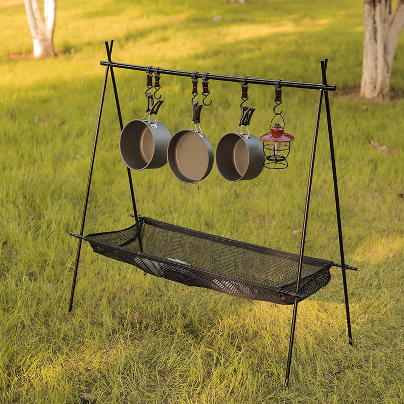 Portable camping hanging shelf Bowlift