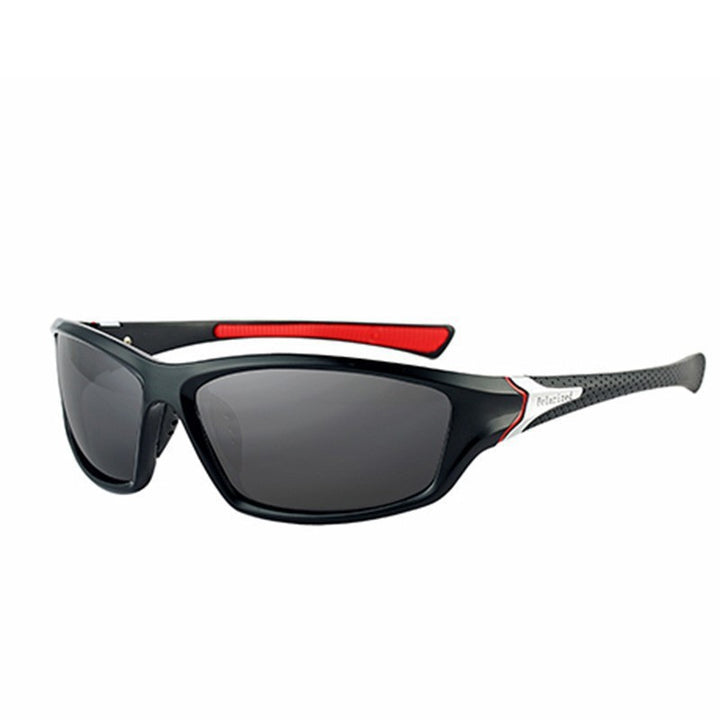 Unisex nan sporty wraparound sunglasses with polarized, shatterproof polycarbonate lenses and non-slip nose pads Bowlift