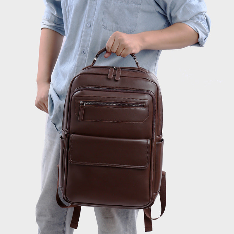 Executive Leather Backpack Bowlift