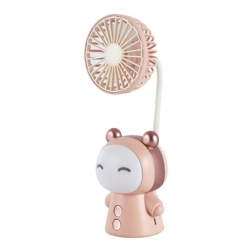 Ladies Portable Hand Fan with Flexibly Adjustable Head Bowlift