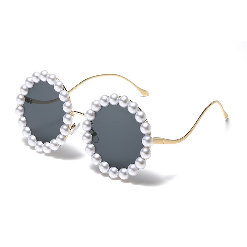 Women’s large sunglasses with pearl-embellished frame Bowlift