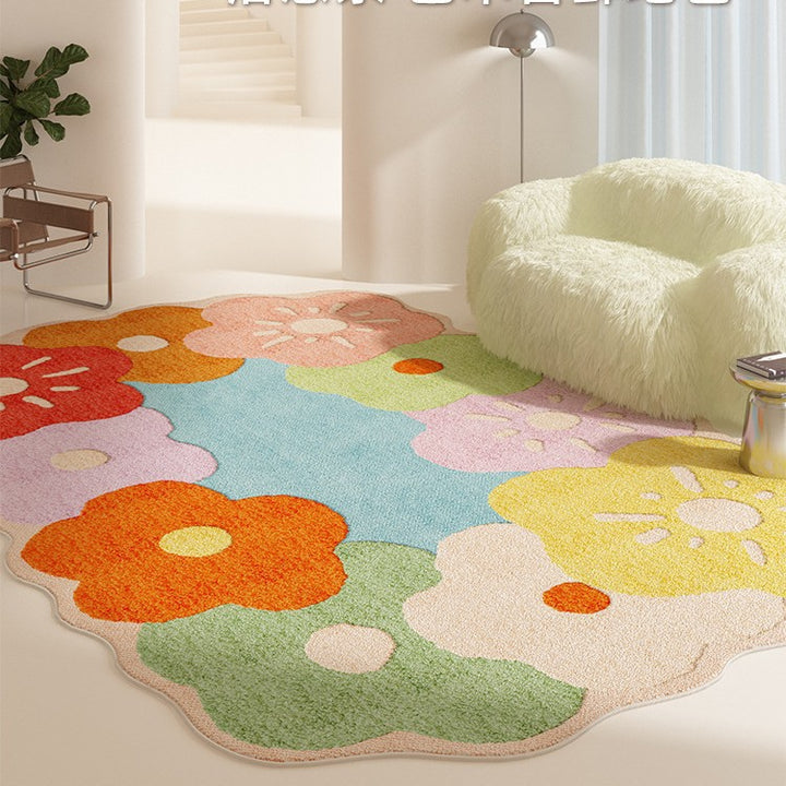 Floral Pattern Area Rug Bowlift