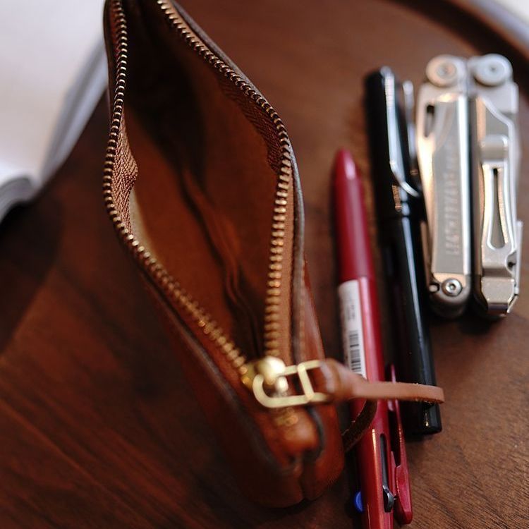 Premium Leather Pencil Pouch Bowlift