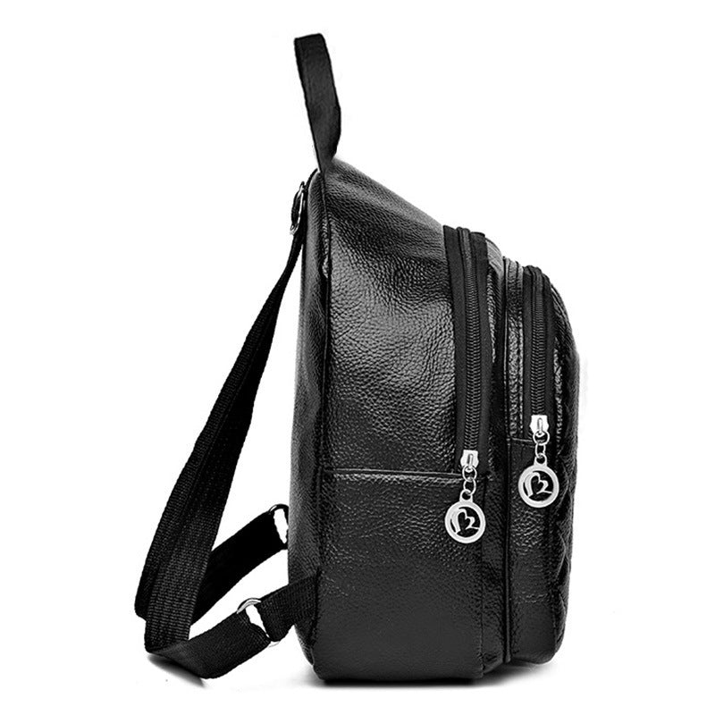 Women's Elegant Textured Mini Backpack Bowlift