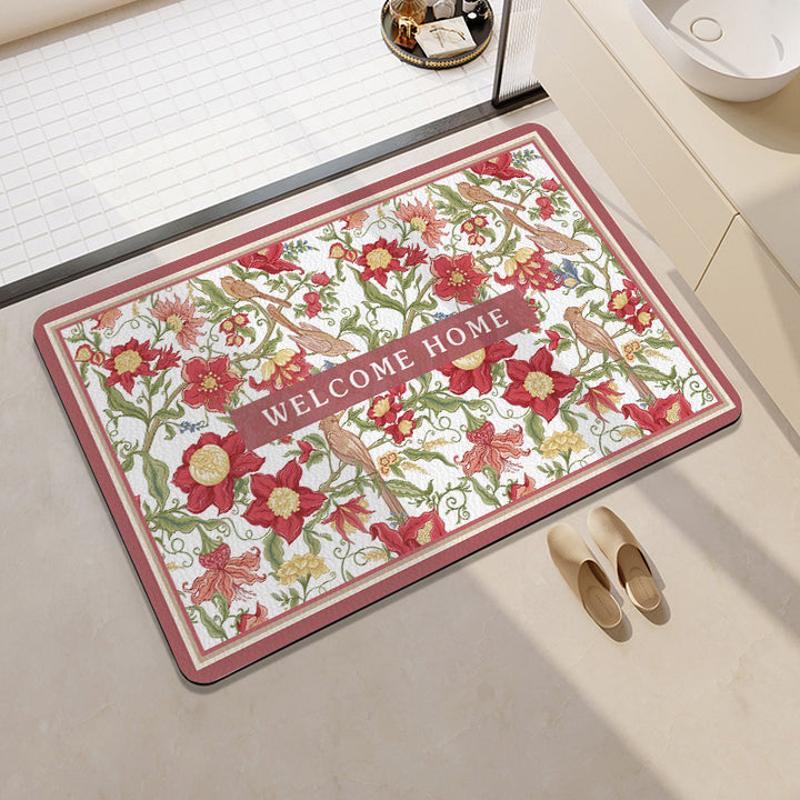 Geometric Patterned Memory Foam Bath Mat Bowlift