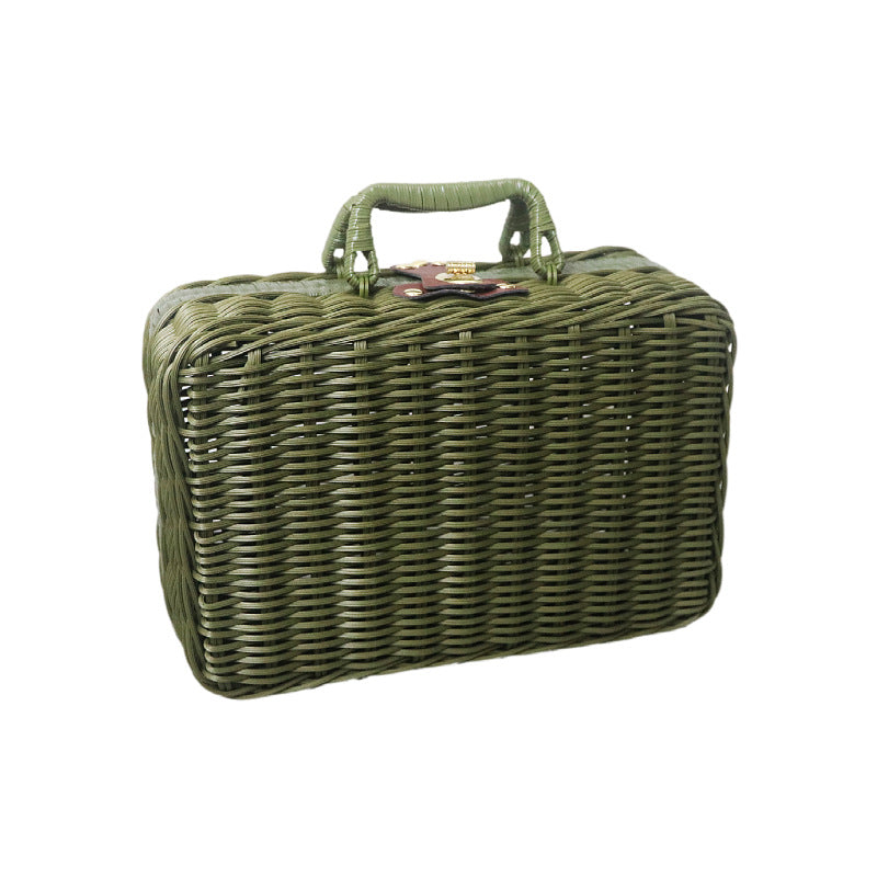 Handcrafted Woven Picnic Basket Bowlift 1787892945