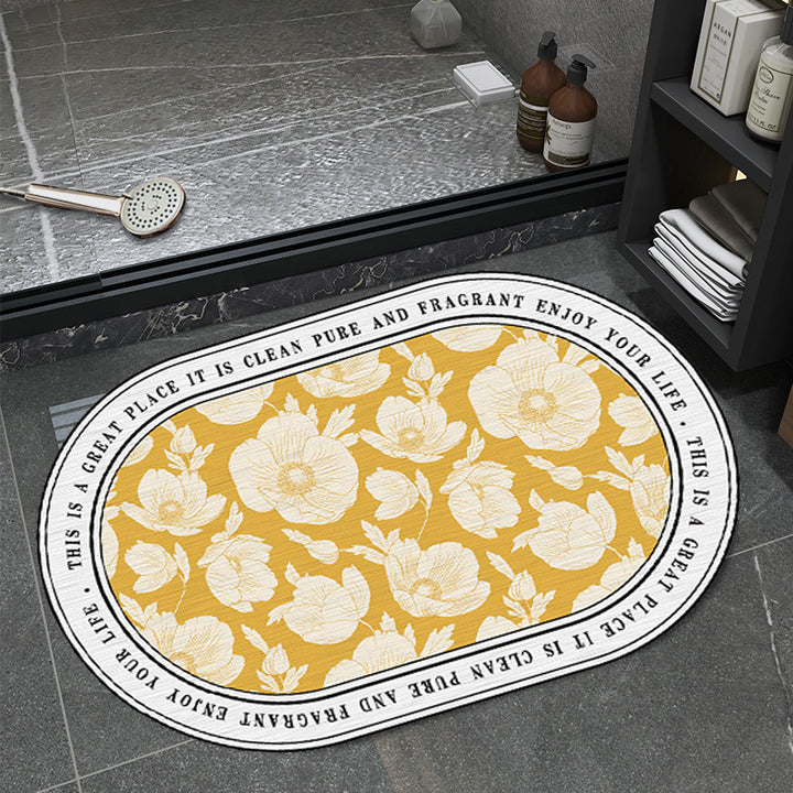 Floral Pattern Bathmat Bowlift