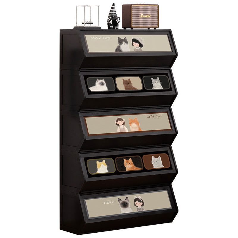 Storage unit with retractable front and friendly design Bowlift
