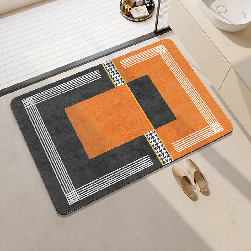 Citrus-Themed Comfort Bath Mat Bowlift