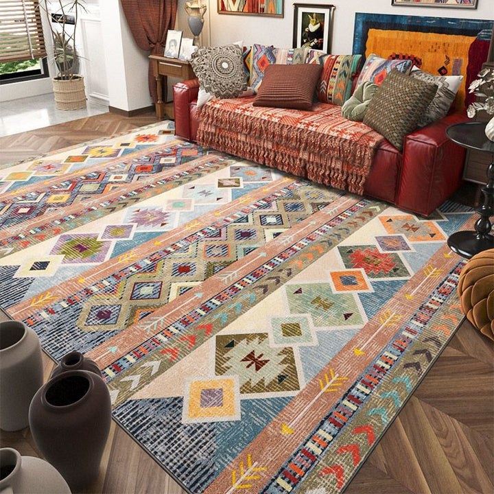 Geometric Pattern Area Rug Bowlift
