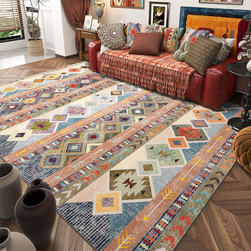 Geometric Pattern Area Rug Bowlift