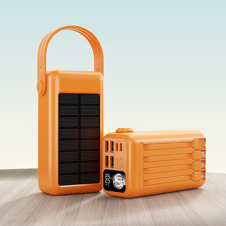 Solar Power Bank with Multiple USB Ports Bowlift